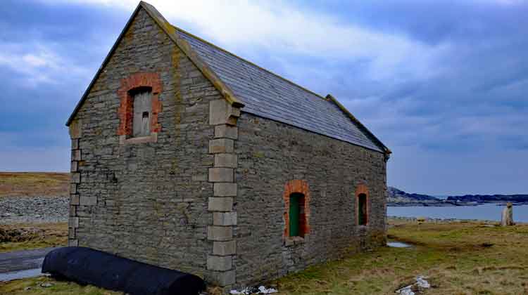 The old boathouse at Scotchport, Co Mayo. Photo: Anthony Hickey